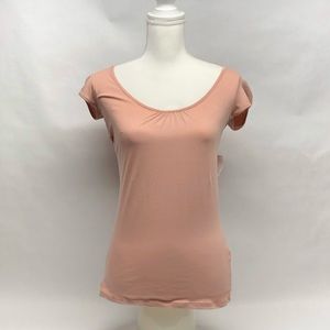 Charlotte Russe Pink Lace Back Blouse